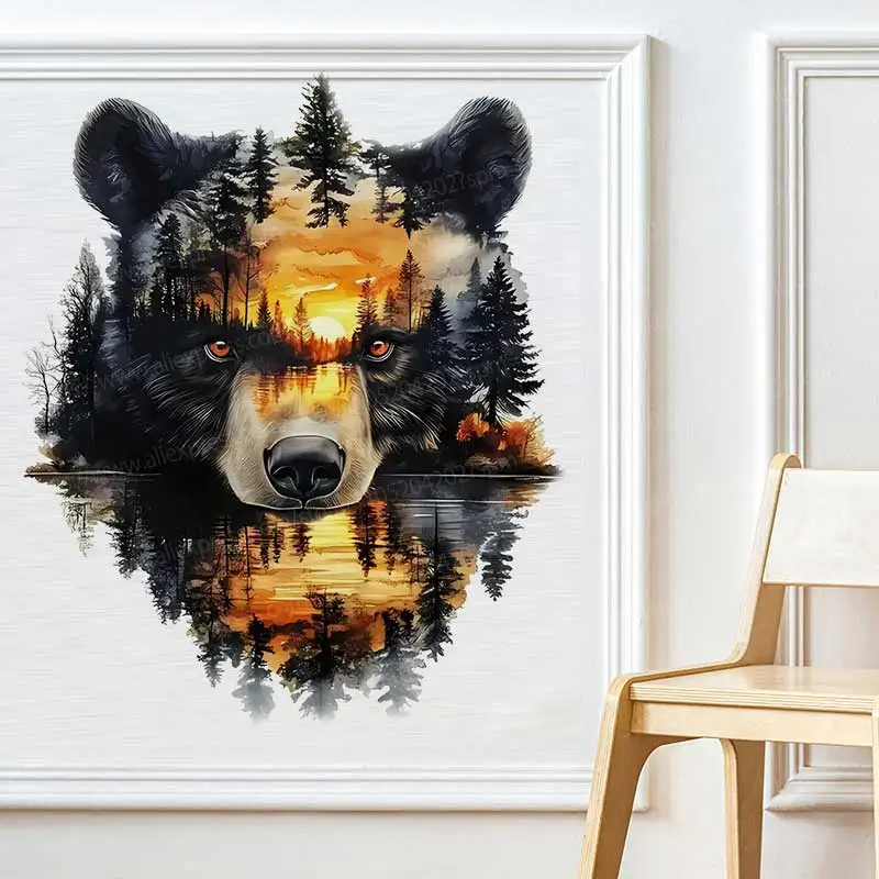 Sunset Xishan Vinyl Stickers Durable Wall Decals for Bedroom Children's Room Background Home Decoration Self-Adhesive AA533