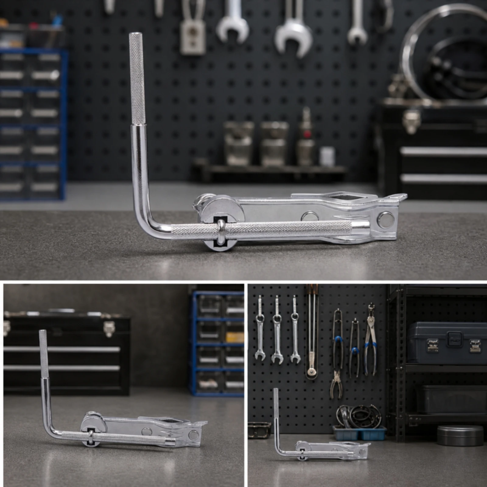 Drum Clamp with L-Rod Long-Lasting Mounting Clamp with L-Arm Extension Bracket Sturdy Hardware Space-Saving for Drummers