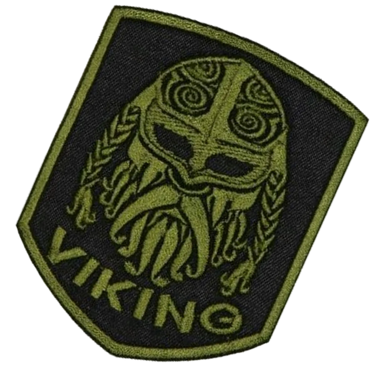 Zielony Viking Old Man z brodą Haftowane naszywki na odzież Punk Iron on Haftowane naszywki na ramię Bikers MC for Jackets
