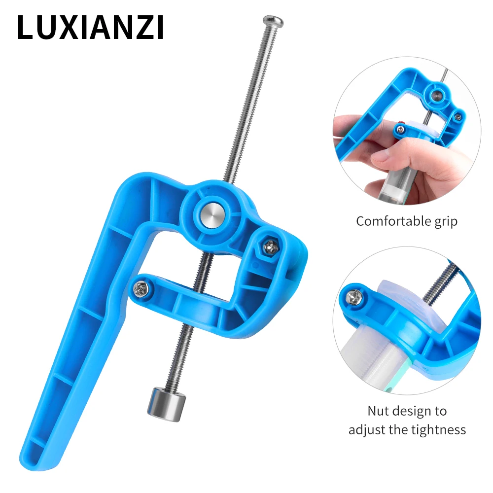 

LUXIANZ Flux Solder Paste Extruder Needle Barrel Syringe Green Oil Booster Electronic Mobile Repair Tool UV Glue Push Rod