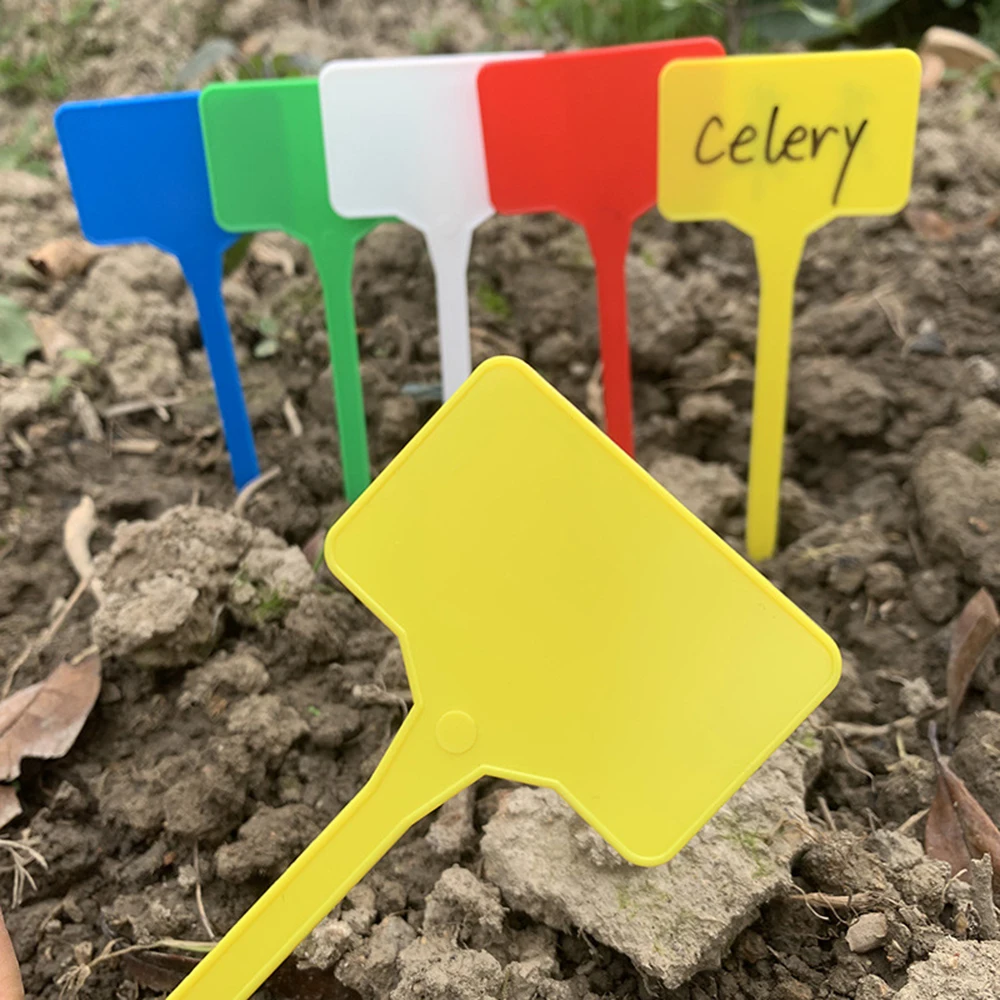10 Pcs Garden Plant Label Plant Accessories Flower Pot Plastic Plant Label Nursery Label Seedling Label Tray Label Diy Tool