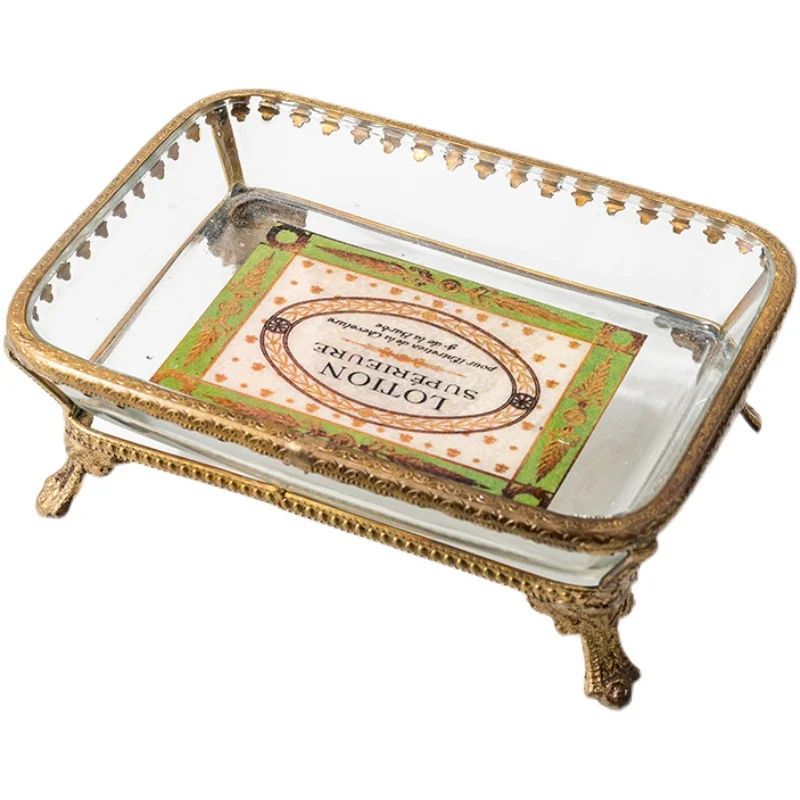 Old effect retro style Nordic imported glass with brass creative exquisite