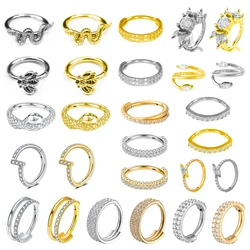Snake Bee Clicker Helix Piercing Ear Cartilage Conch Hoop Body Nose Ring Piercing For Women Men 316L Surgical Steel