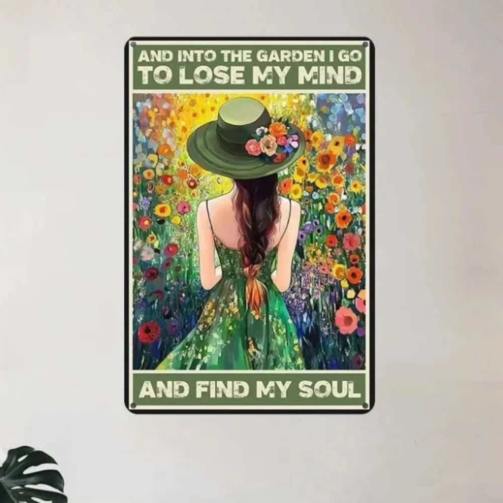 

CharmVine Funny Garden Metal Art — сообщение «I Go To Lose My Mind» — всепогодный алюминий — очаровательный акцент для двора