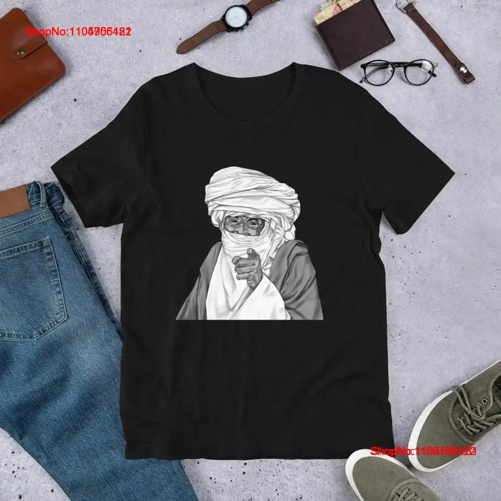 T shirt Old berber amazigh man Touareg dessert Amazing vintage Washed Soft streetwear Stretched homme designer clothes graphic