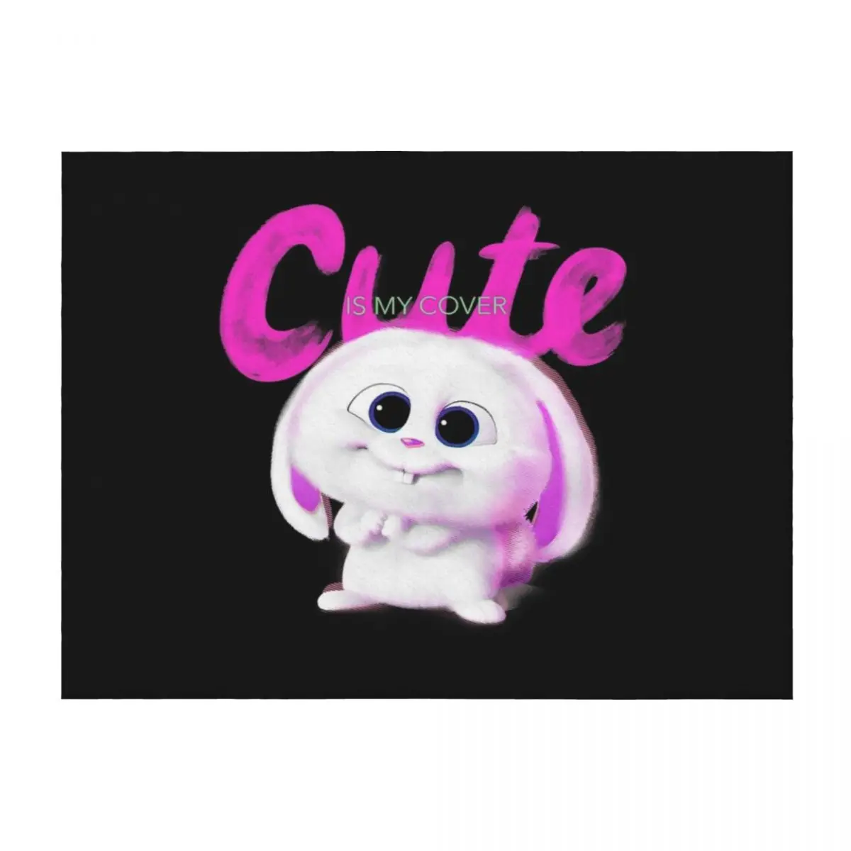 

The Secret Life of Pets 2 Snowball Cute Is My Cover Throw Blanket Thermal Blankets For Baby Hairys anime Blankets