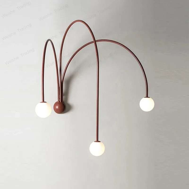 

Designer Led Wall Mounted Lamp Modern Living Room Bedroom Glass Light with G9 Bulb