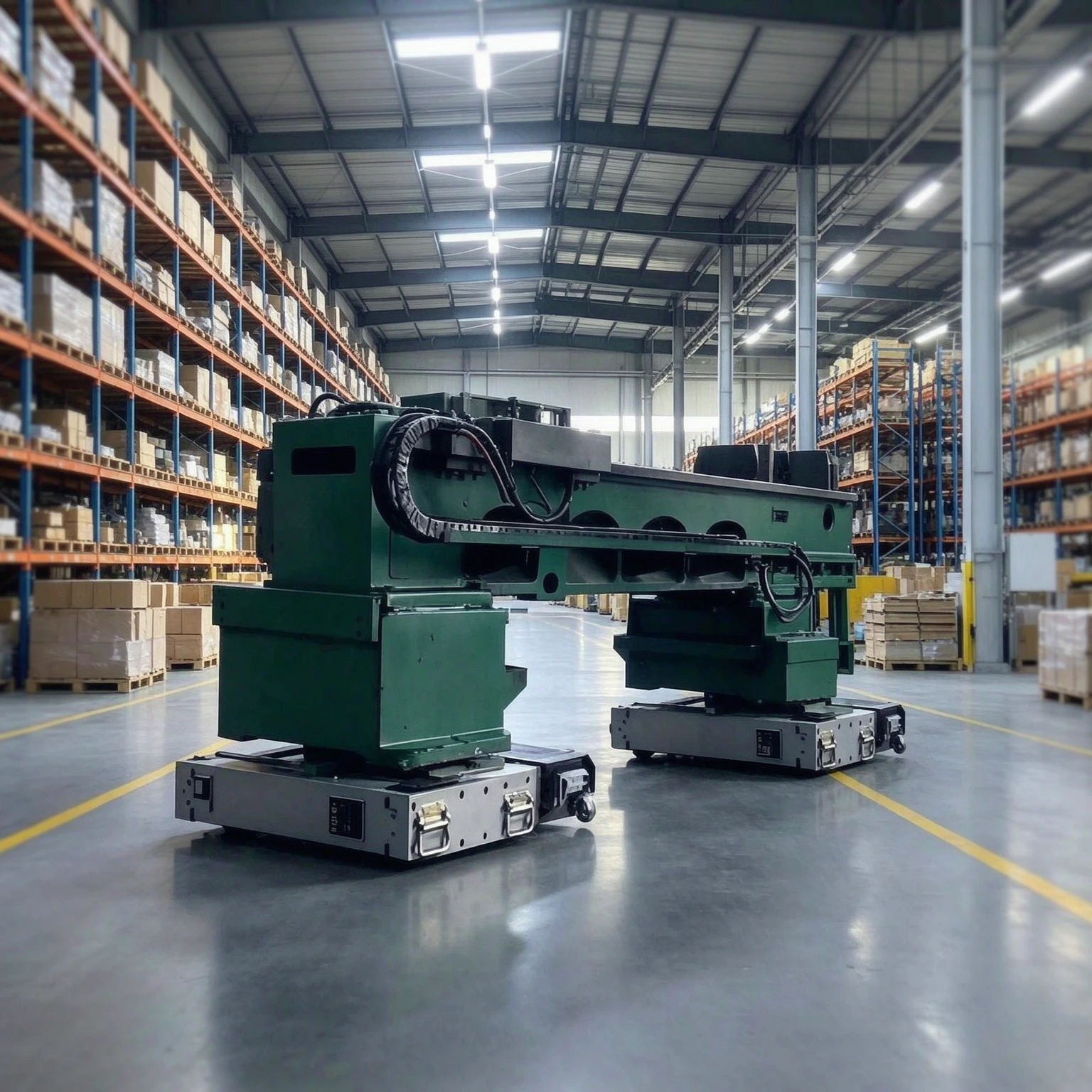 Warehouse Electric Tank Roller 360 Degree Rotating Cargo Mover Material Handling Heavy Machinery Roller Dolly Moving Skates