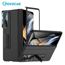 For Samsung Galaxy Z Fold 4 Case Brand Shockproof Full Coverage Spring Hinge Protection Ultra-Thin Case With Screen Protector