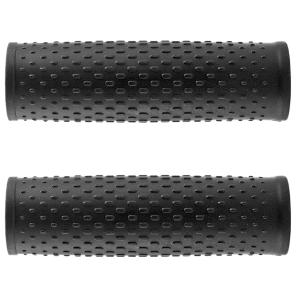 

2pcs Black Rubber Handlebar Grips Shock Absorption Wear-resistant Lightweight Scooter Accessories Electric Supply