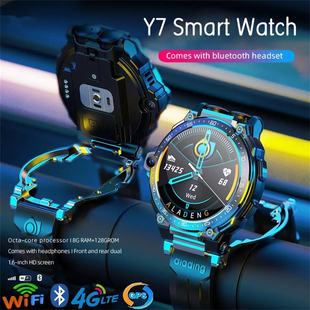 4G Smartwatch GPS Wifi Location Student SOS Children Smart Watch SIM HD Video Call Real-time Monitor TWS Headset For IOS Android