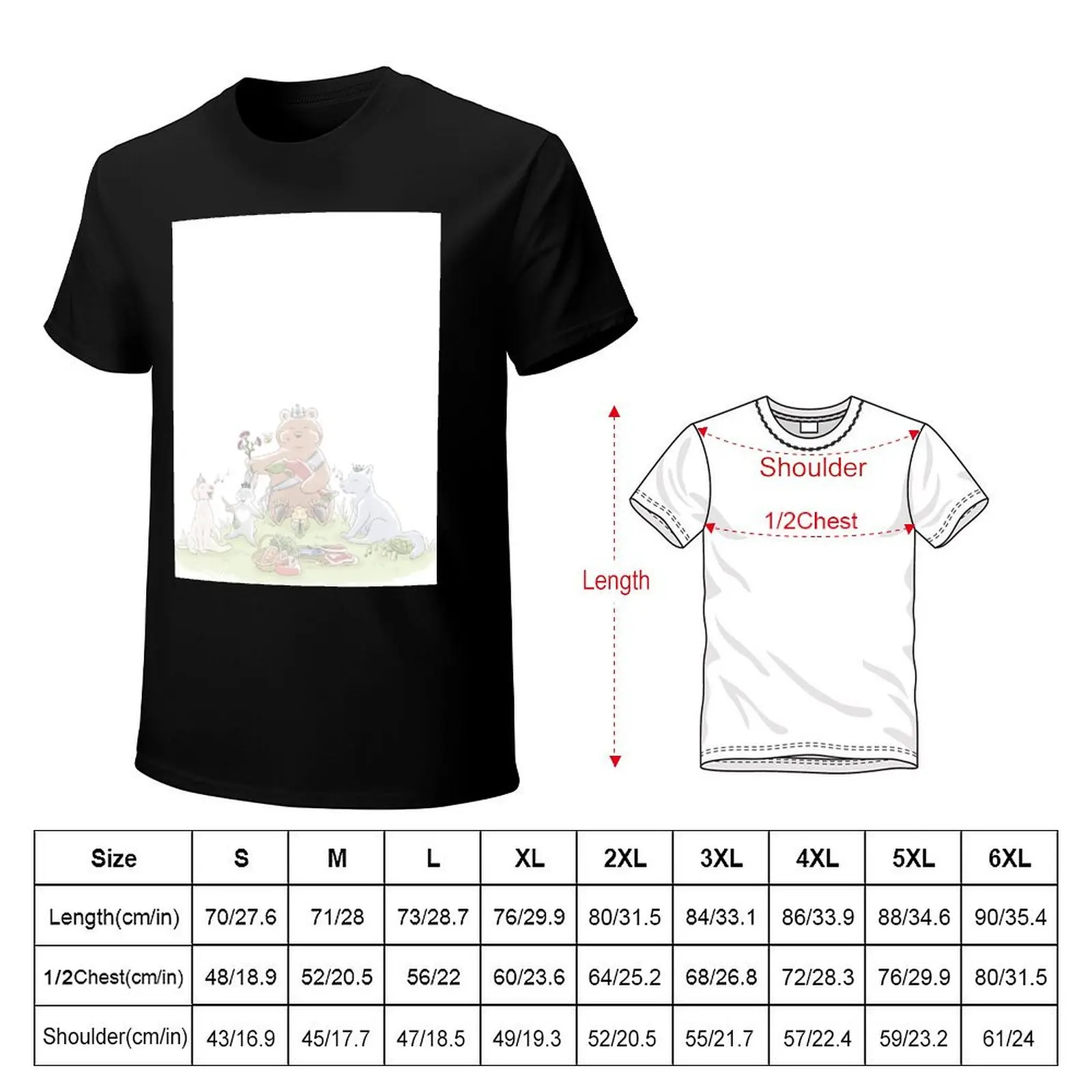 Monsta X Kingdom - Animal Picnic T-Shirt Relaxed Casual Short Sleeve Tee