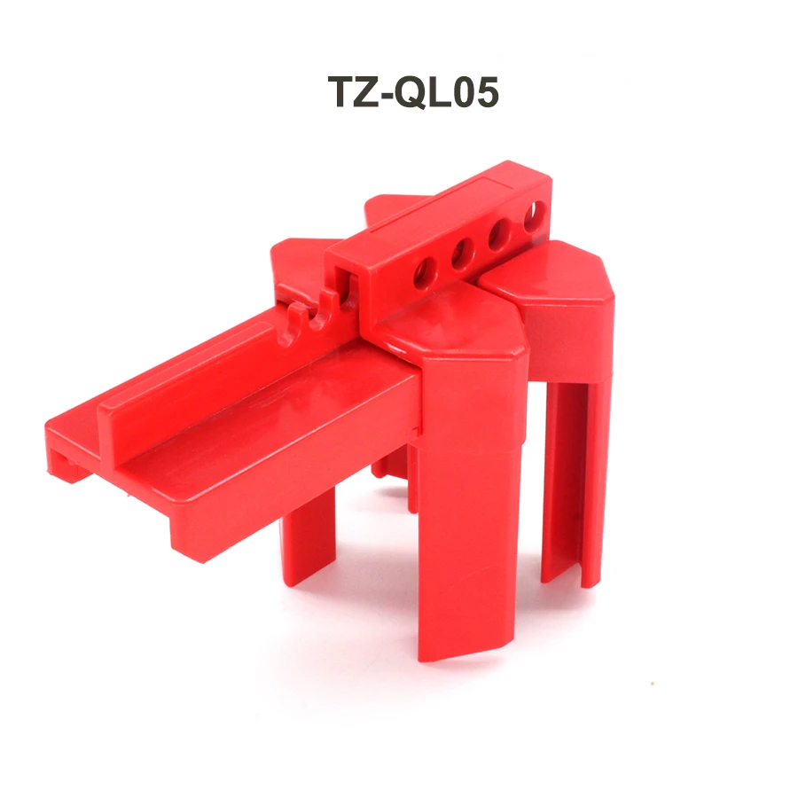 Red one piece Adjustable Ball Valve Safety Lockou tIndustrial Pipeline Danger Isolation Maintenance