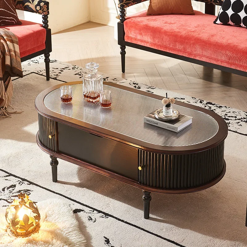 Solid wood coffee table living room advanced multi-functional tea table B & B small apartment small tea table