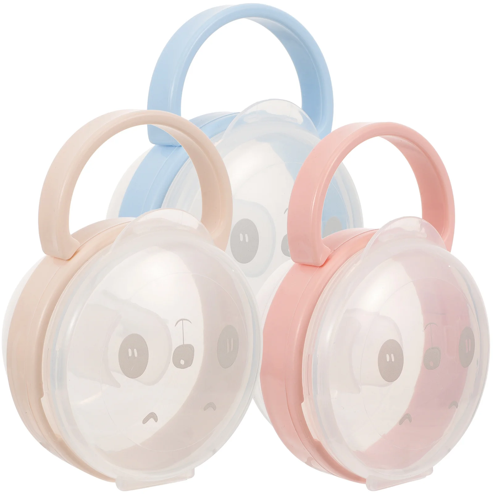 

3Pcs Portable Pacifier Storage Box Baby Pacifier Case Infant Daily Supply Hygienic Travel Holder Teether Container