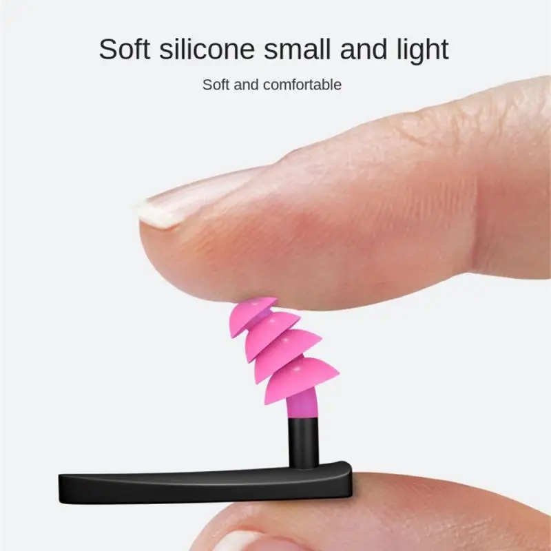 부드럽고 작고 가벼운 내구성 실리콘 수영 기어, 물 유입 방지, 4 가지 색상 옵션, 1/3 개