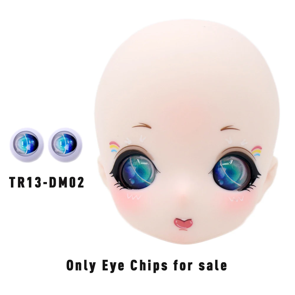 Dream Fairy – yeux de poupée de Style Anime, globes en verre de 18mm, adaptés aux têtes de 1ère et 2ème génération BJD MSD de 16 pouces, 1/4