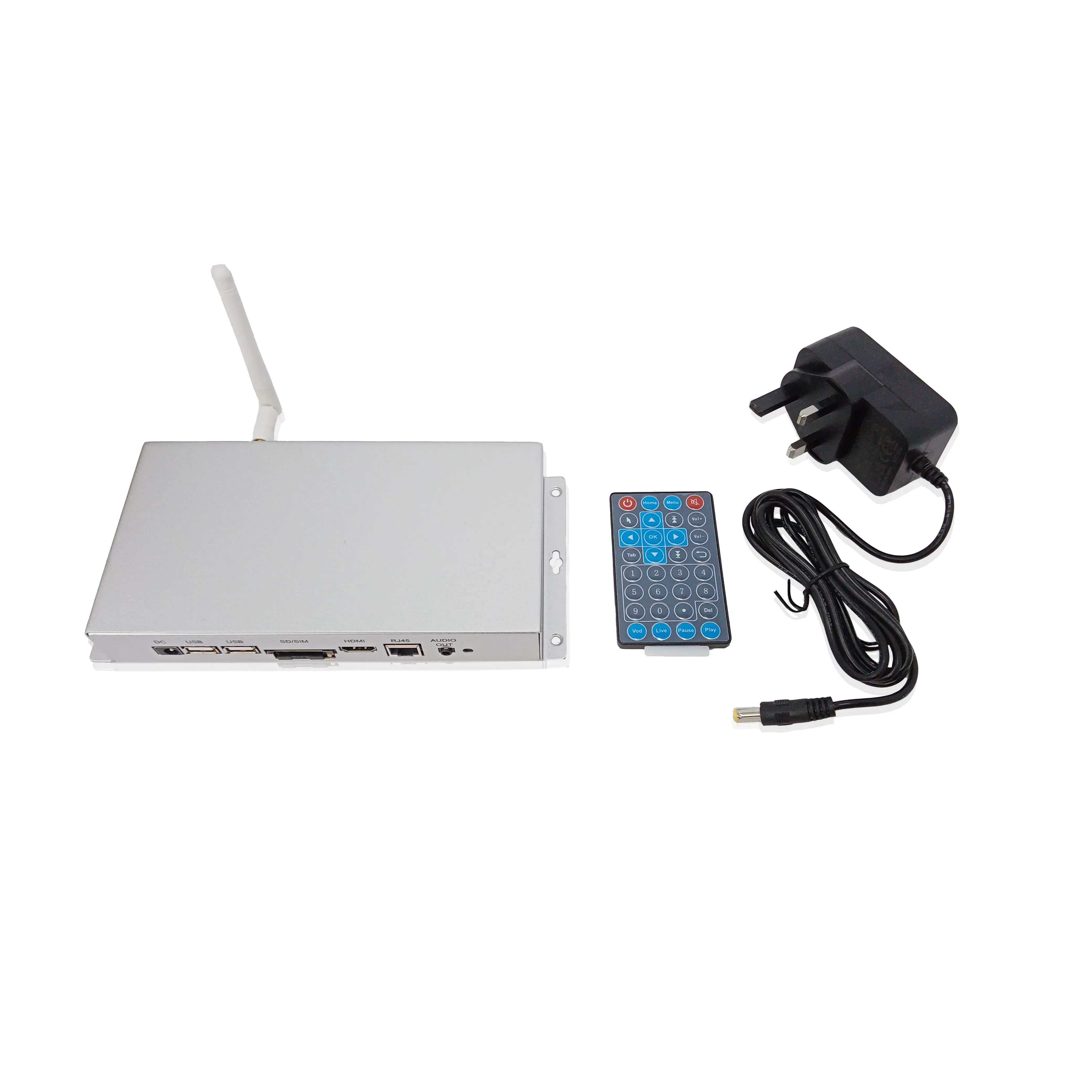 Digital Signage Player Box Cms Functions Advertising Wifi Android TV Media Player Box Metal Case Digital Signage 2G/32G