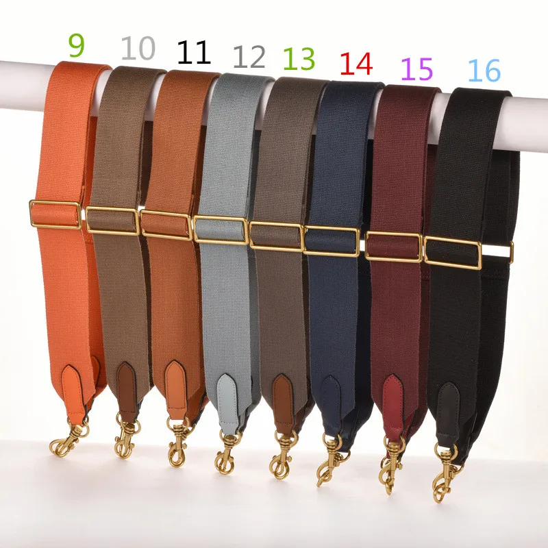 

Adjustable Lady Handbag Women Pochette Purse Carry Belt Bag Parts Substitute Adjustable Solid Color Fabric Shoulder Strap