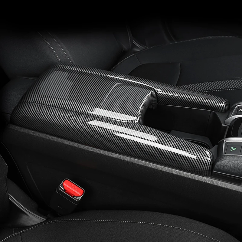 For HONDA 2016-2021 10th CIVIC SEDAN HATCHBACK TYPE-R Central armrest box protective cover, decorative cover, interior supplies