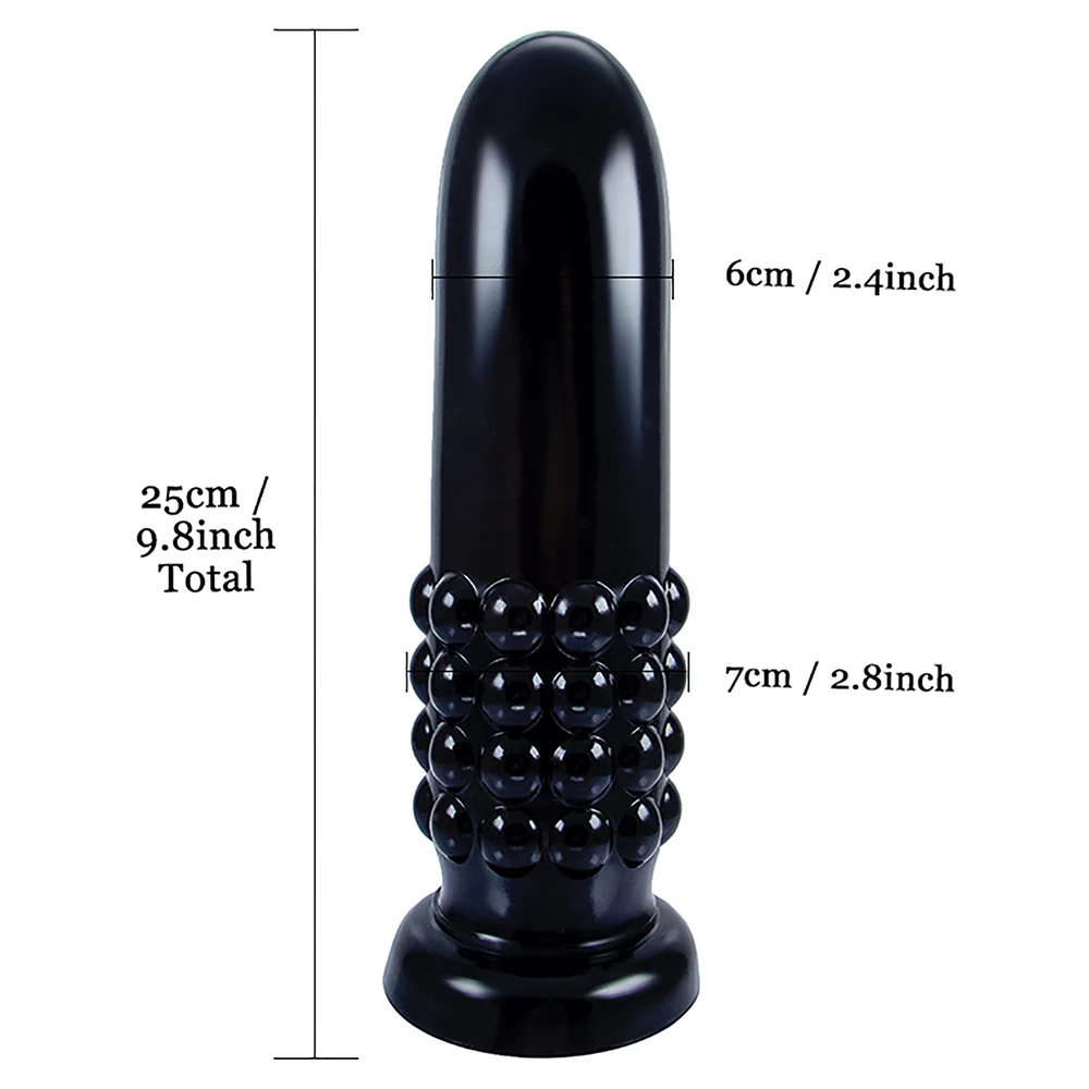 Oversized Anal Plug Dildos Stimulate Anus and Vagina Long Butt Plug Masturbator Soft Penis Anal Dilator with Sucker Sex Toys