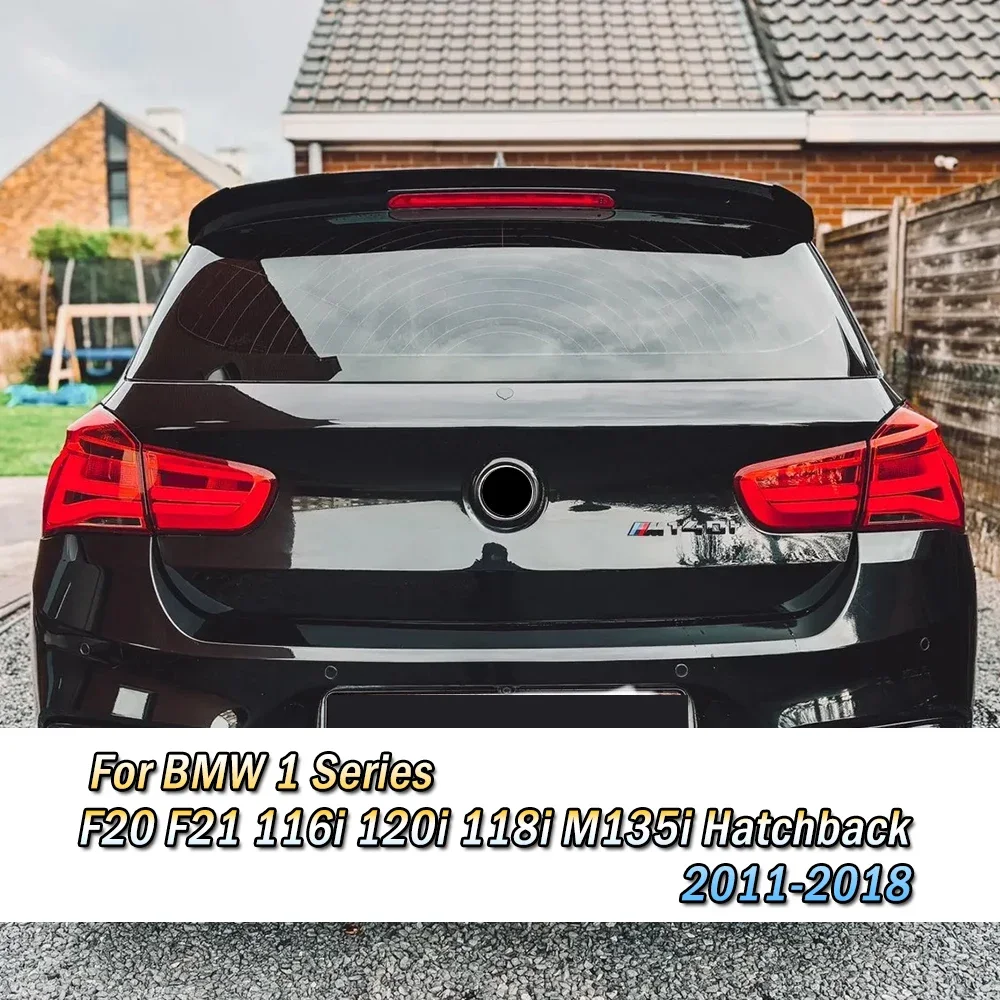 자동차 리어 루프 스포일러 스플리터 고정 테일 윙 ABS 액세서리, BMW 1 시리즈 F20 F21 116i 120i 118i M135i 해치백 2011-2018