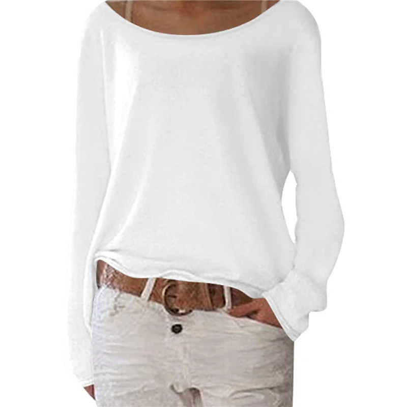 

A83F-Женская блузка с длинным рукавом и открытыми плечами, топы