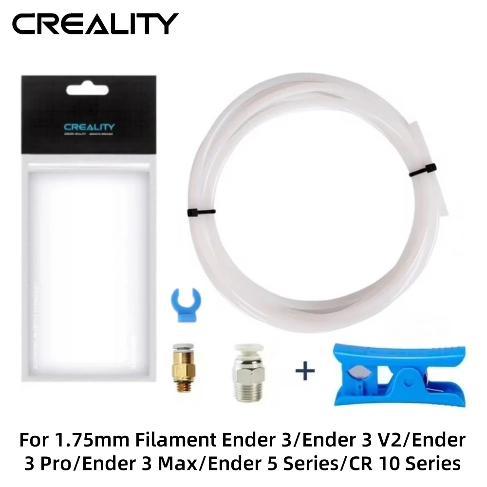 Official Creality 3D Printer Tube, 3D Printer PTFE Tube Teflon Tubing Upgrades for Ender 3/3 V2/ 3 Pro/3 Max/5/CR 10 Series