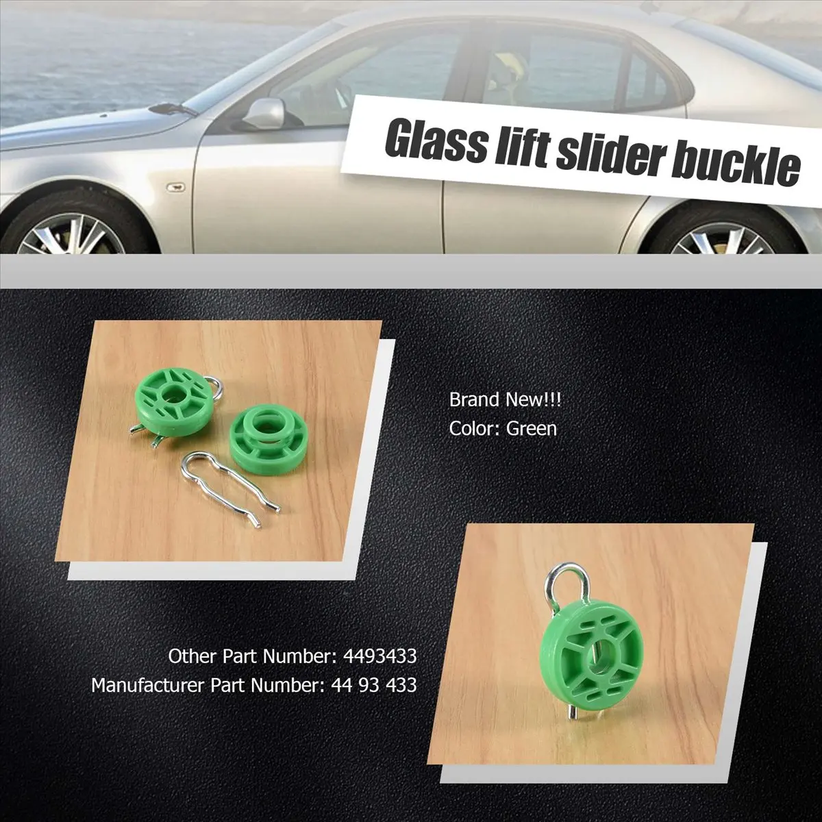 4x set Front Power Window Regulator Guide Roller For Saab 9-5 9-3 900 New Arrivals