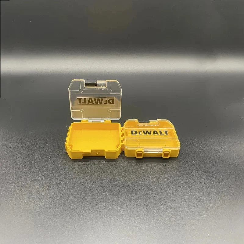 DEWALT Original TSTAK Yellow Tough Case Mini Stackable 74*67*17MM Drill Bits Storage Box Tool Accessories 2PCS