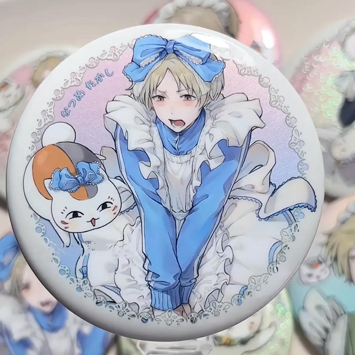 New Takashi Natsume Badge Coincidence Anime Peripherals Schoolmate Cute Cartoon Pendant Ornaments Creative Unique Badge Gifts