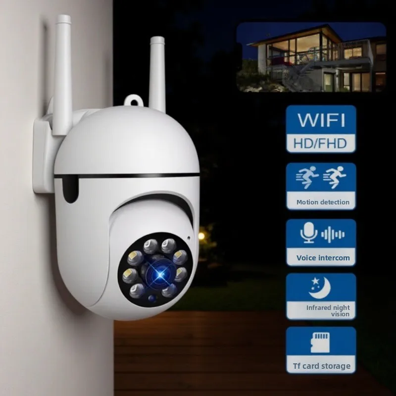 LGOODVIN A7 360 Wireless WiFi Home Security Camera AI Bulb Remote Monitor HD