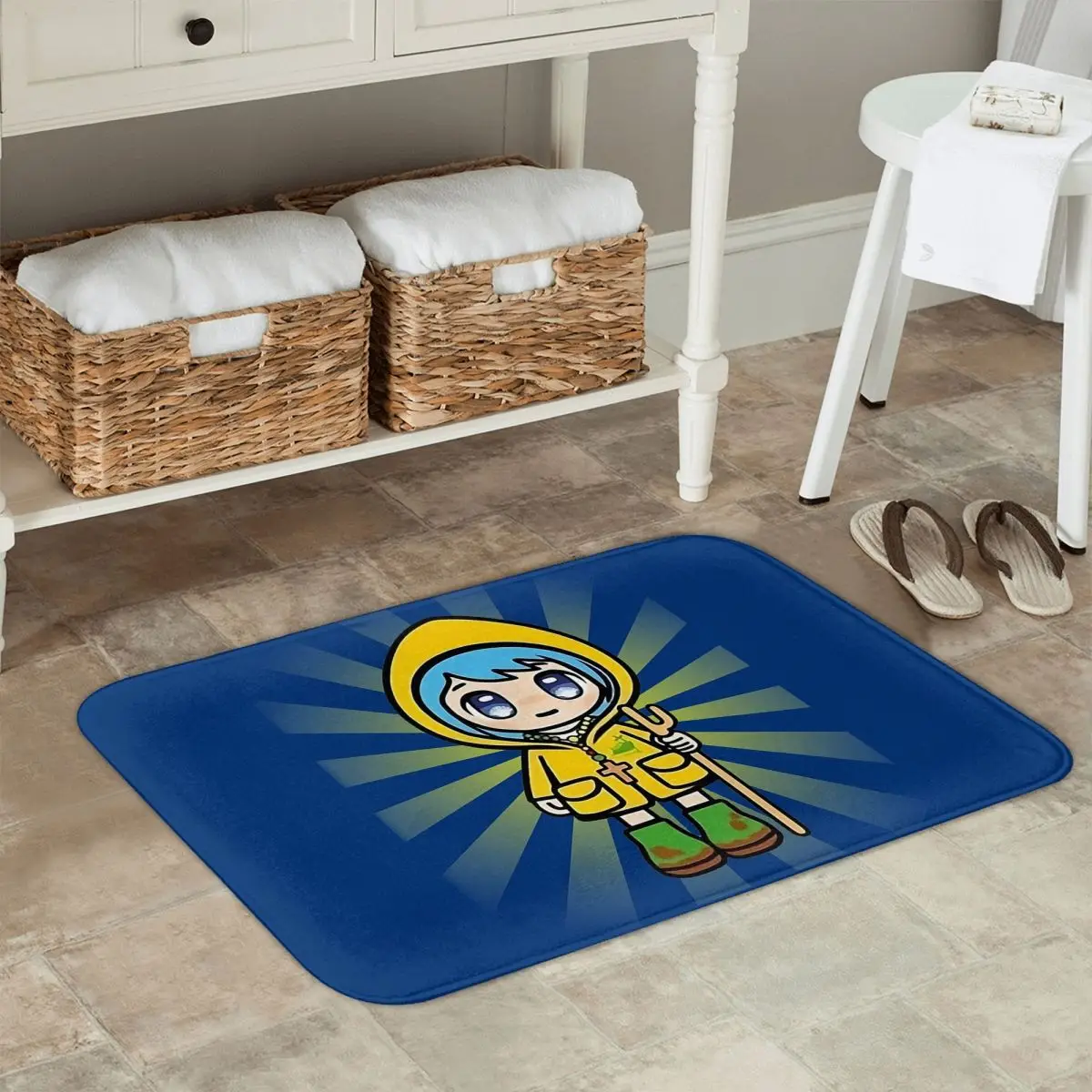 Luce Vaticano mascota Iglesia Católica felpudo antideslizante alfombra para entrada de cocina hogar balcón alfombrillas