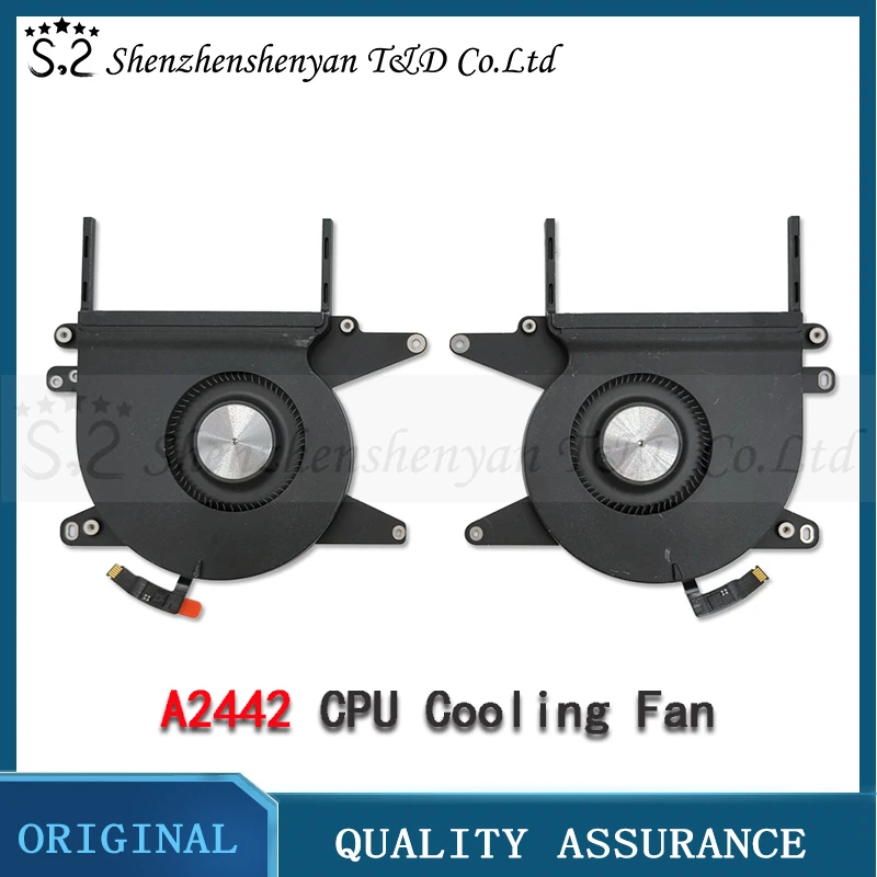 

New A2442 CPU Cooling Fan For Macbook Pro Retina 14" Laptop Fan Cooler 610-00532 ND55C96-20L07 610-00533 ND55C95-20L07 2021 Year