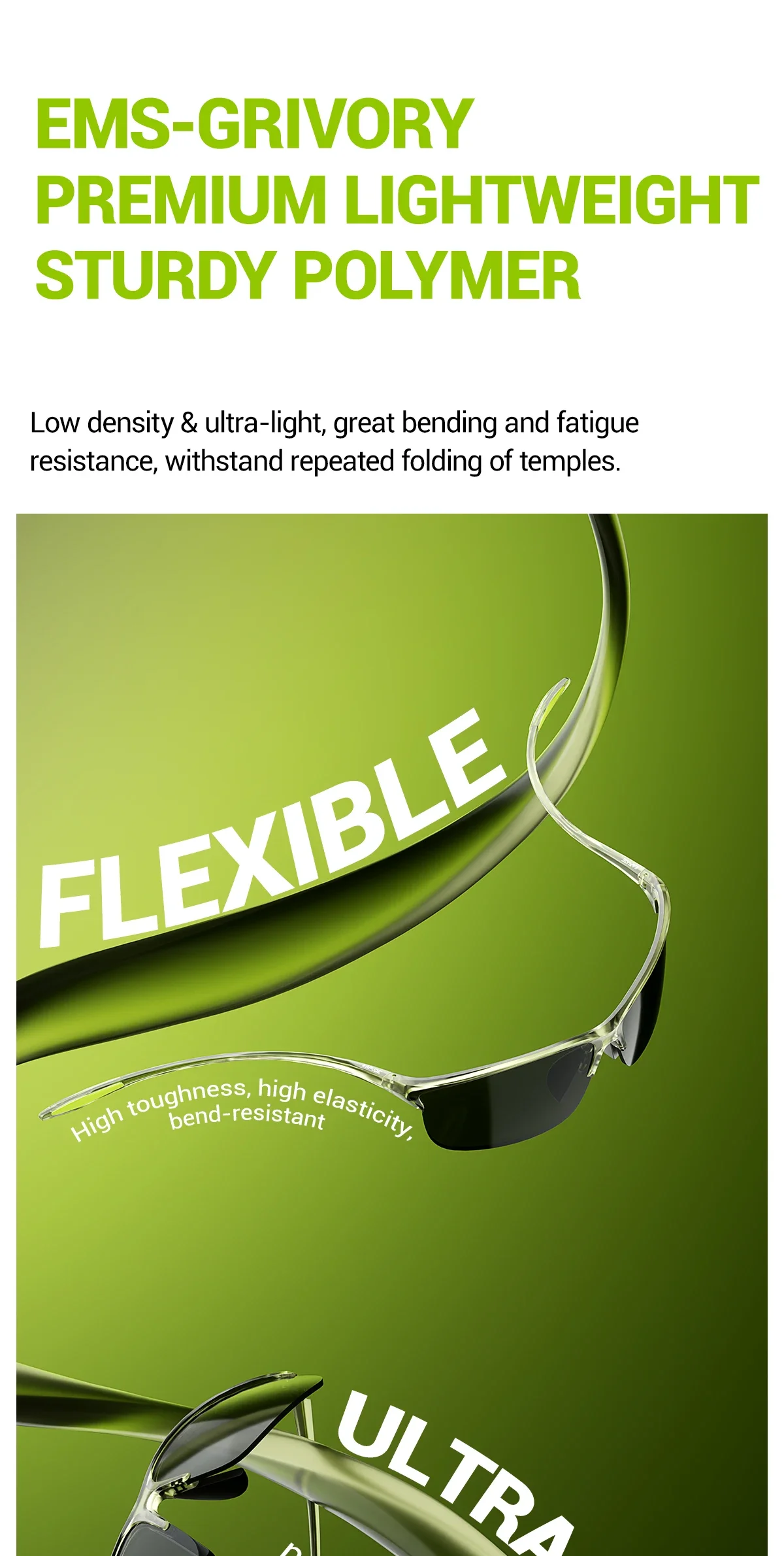 Kapvoe 2026 Wanderbrille Photochrome Radsport-Sonnenbrille Laufbrille Sportbrille für Outdoor-Aktivitäten Hochbelastbare Hochelastische Schutzbrille – Detail 2