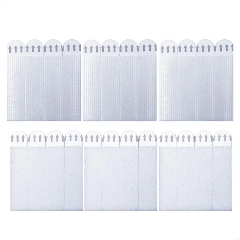 581E 12Pcs Wall Hanging Strips Adhesive Picture Frame Fixed Strips Punchfree Frame Strips Tape Easy to Installation