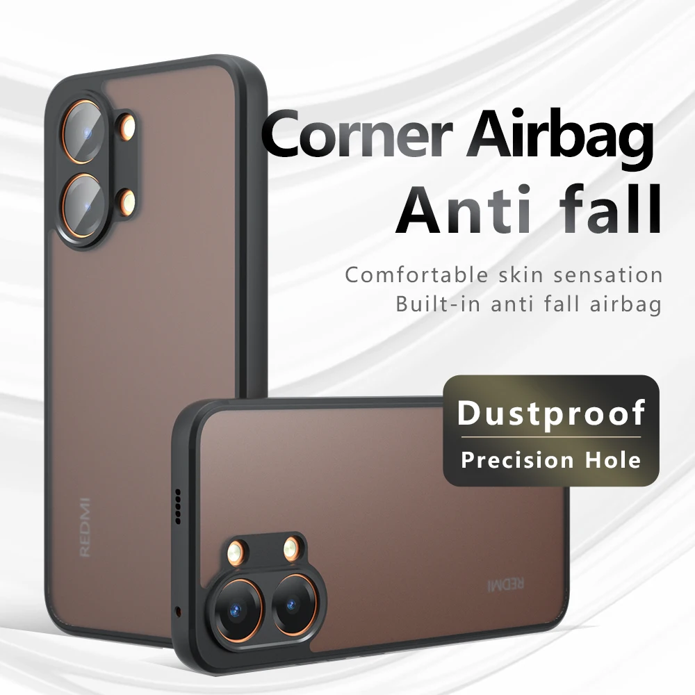 Skin Sensation Airbag Anti Drop Case Cover for Xiaomi Redmi Turbo 5 Max Mircropyle Back Case Cover Phone Fundas Redmi Turbo 4 5