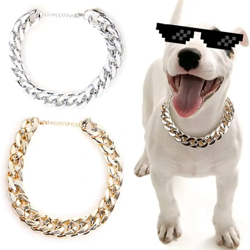 Electroplating Fashion for French Bulldog Not Fade Cat Accessory Pet Accessory Dog Necklace Pet Chain Cat Collar Dog Gold Chain