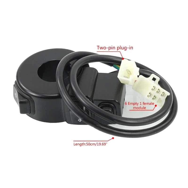 Motorcycle Head Light Turn Motorcycle Headlight Horn Turn ON/Off Control Switches 3-in-1 Light Horn Turn