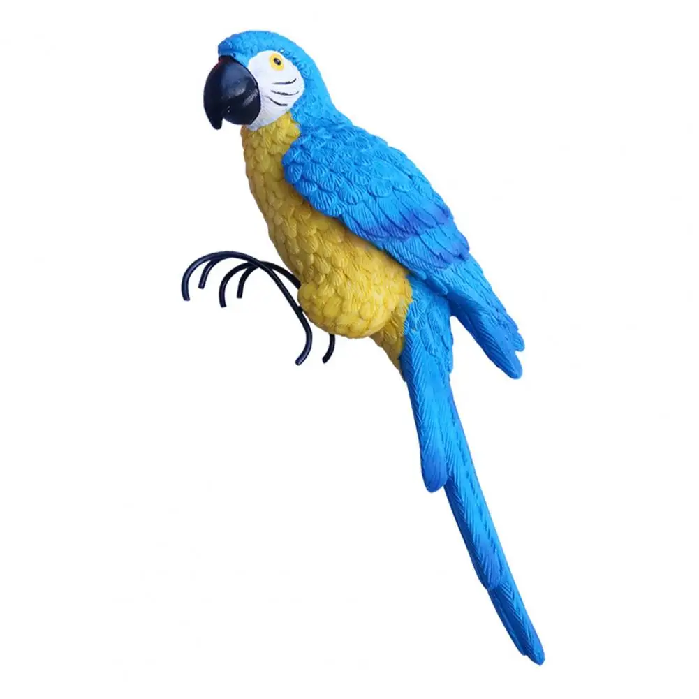 

Resin Bird Statue Sun-resistant Bird Ornament Resin Garden Bird Statue with Claws Flowerpot Decor Simulation Ornament for Bonsai