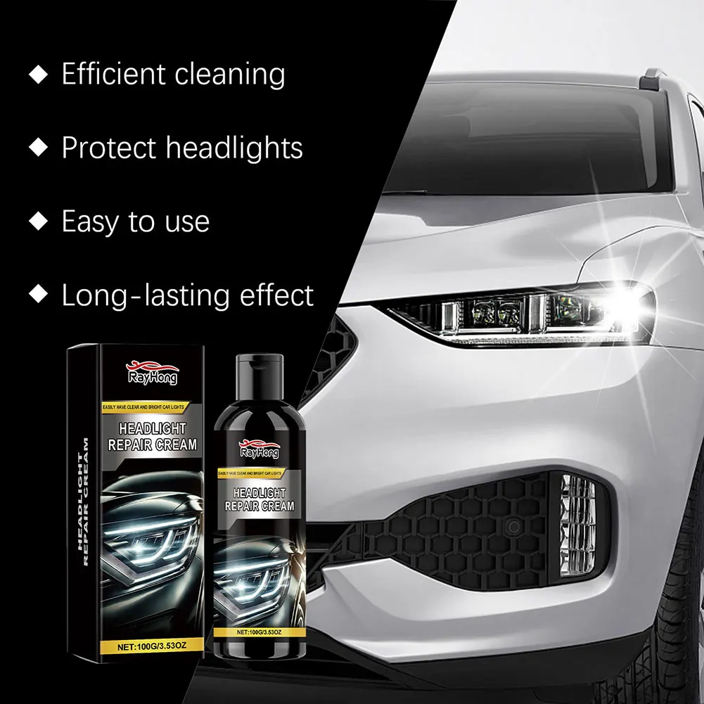 Headlight Restoration Cream Long Lasting Headlight Protector For All Headlights