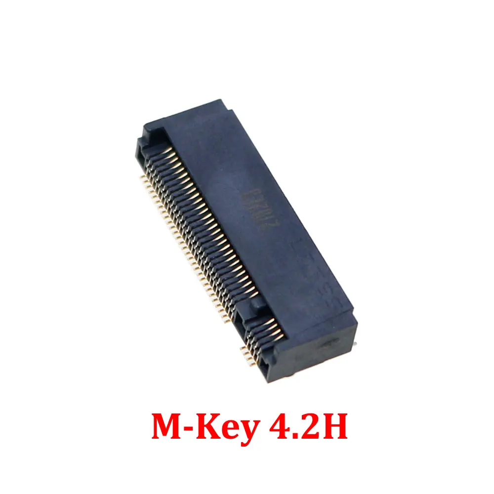 YUXI 1PCS M.2 Connector 67P M KEY NGFF Interface Socket SSD Socket H=2.3/3.2/4.2/4.8/6.7/8.5 M.2 SSD Slot NGFF Socket