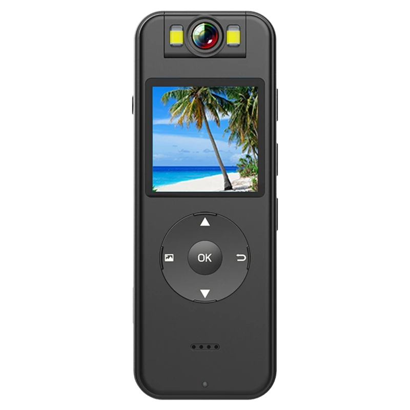 4K Mini WIFI Camera Set With IPS Screen,Wearable Pocket Bodycam Camcorder With 64G Menmry Card