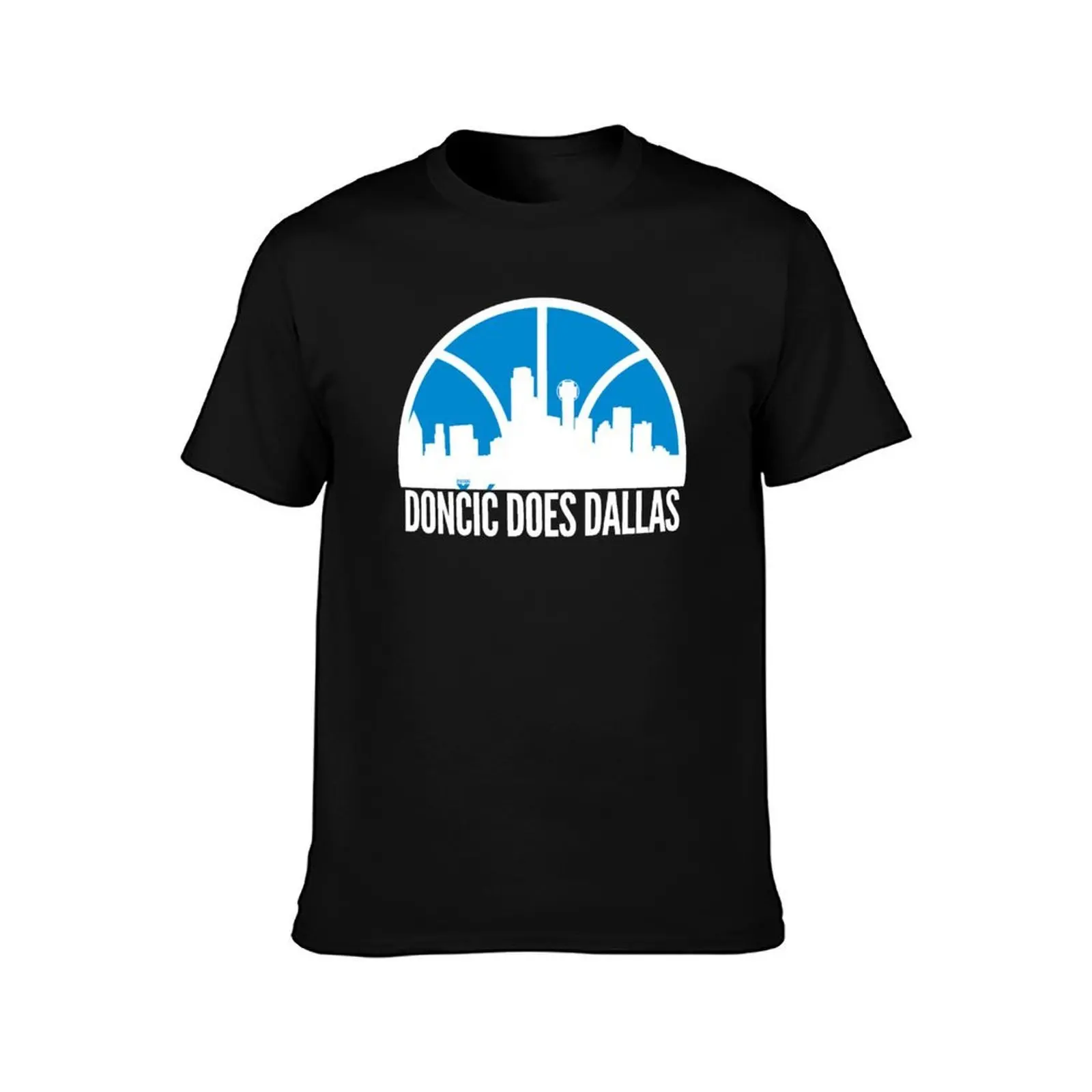 Doncic Does Dallas T-Shirt, Summer Casual Cotton Tee, Oversized Streetwear Tops, Vintage Graphic Print, Loose Fit Short Sleeve