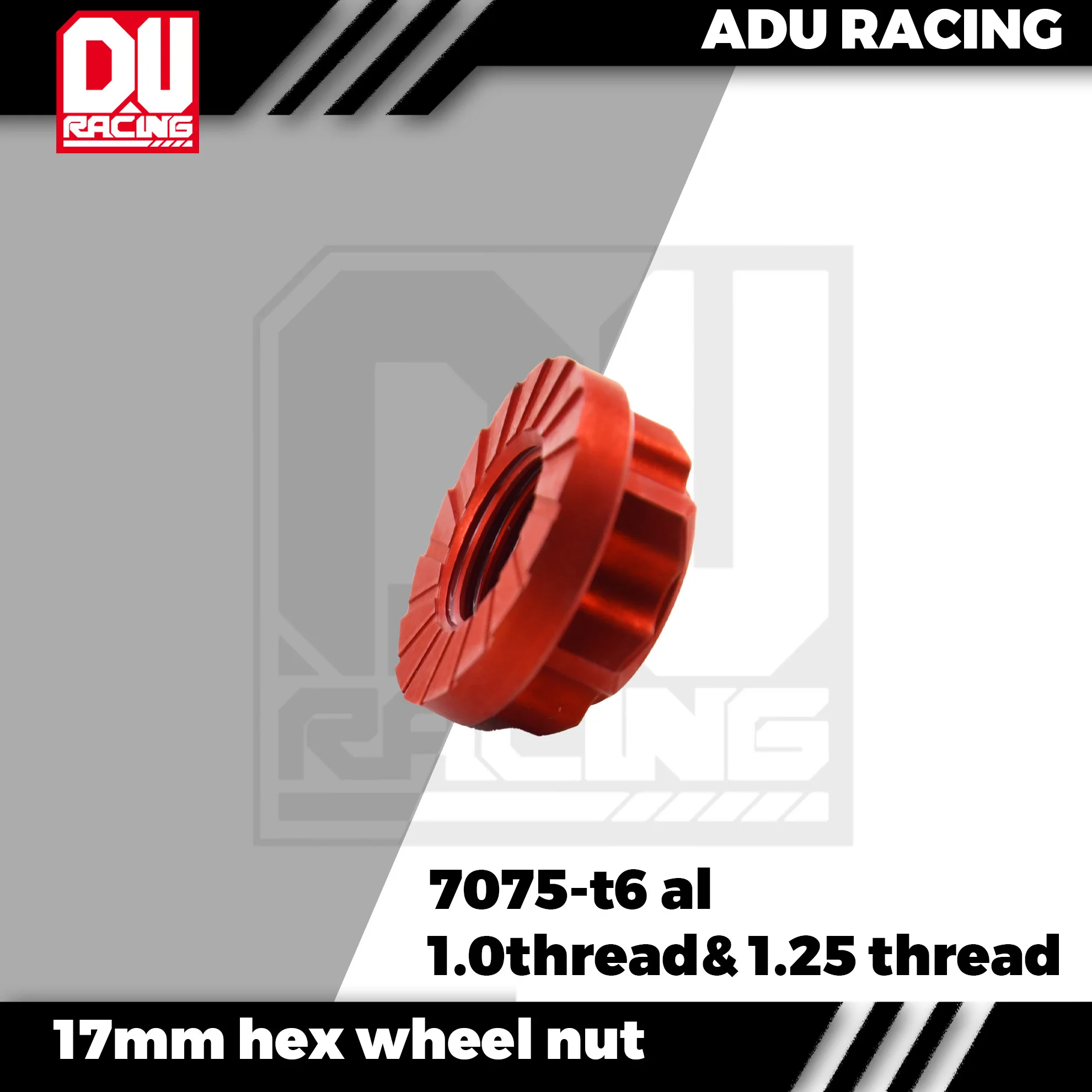 

ADU Racing 7075-t6 1.0 1.25 17mm Hex Wheel Nuts Dustproof Anti-Skid for 17mm hex arrma traxxas buggy truggy