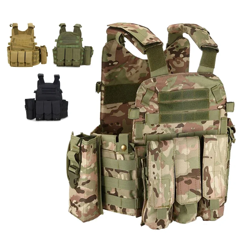 

Military Equipment Tactical Molle Vest Army Combat Paintball Training Hunting Body Armor Outdoor Airsoft Sport Protection Vest