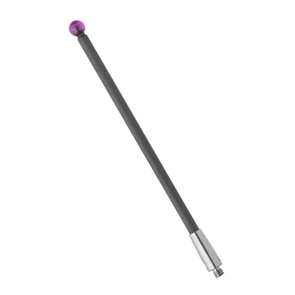 Applicazioni di misurazione della sonda CMM da 50 mm di lunghezza Materiale leggero in fibra di carbonio con sfera rossa standard industriale per macchine CMM