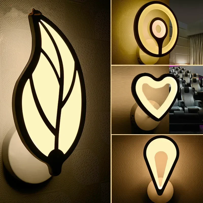 

Modern Simple LED Wall Light Acrylic Material Sconce For Home Bedroom Bathroom Wall Light Indoor Home Decorative Wall Lamp