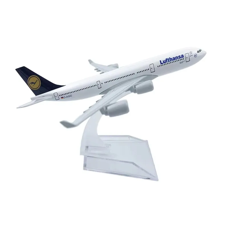 A340 Series Plane Model 1/400 scale Diecast Metal Airplane Model with Stand wheel for Aviation