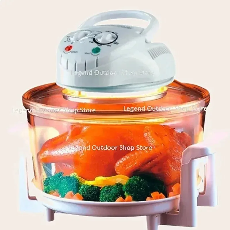 Electric Convection Oven Halogen Healthy Kitchen 12L Fast Cooking Timer Accessories